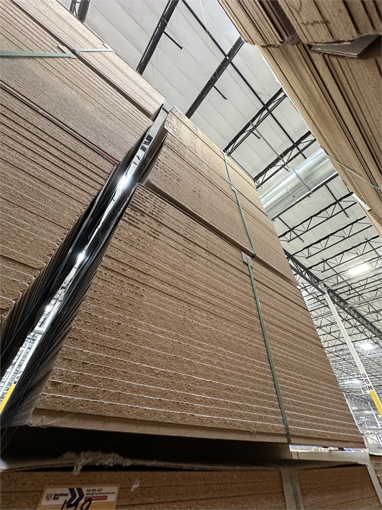 (5) Bundles of Particleboard Panels