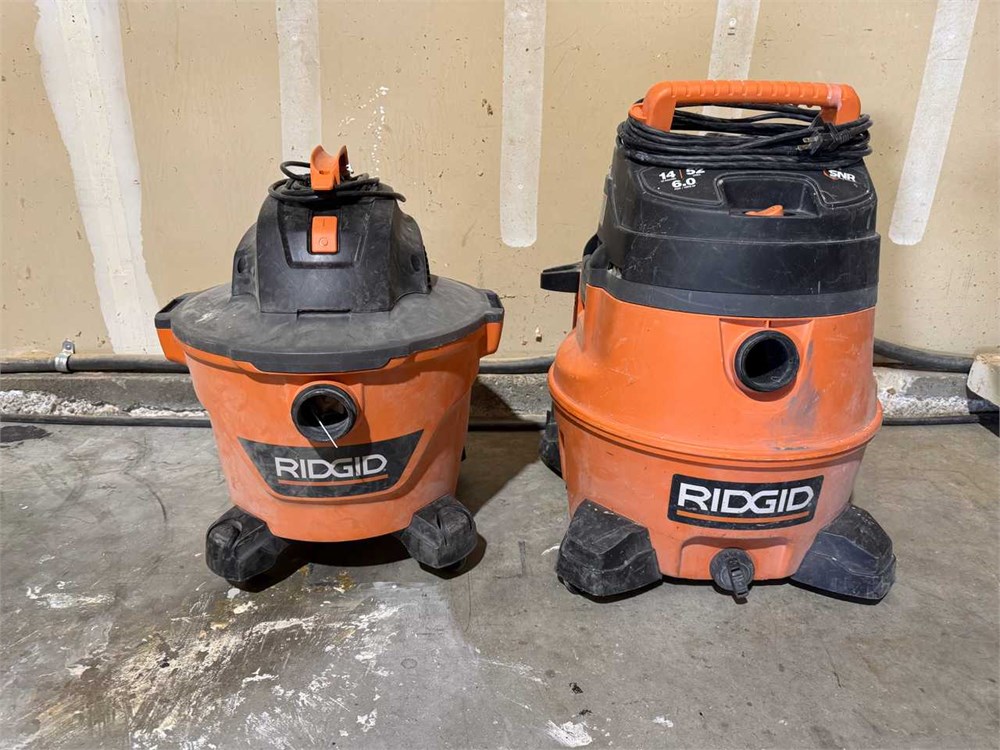 (2) Ridgid Shop Vacuums