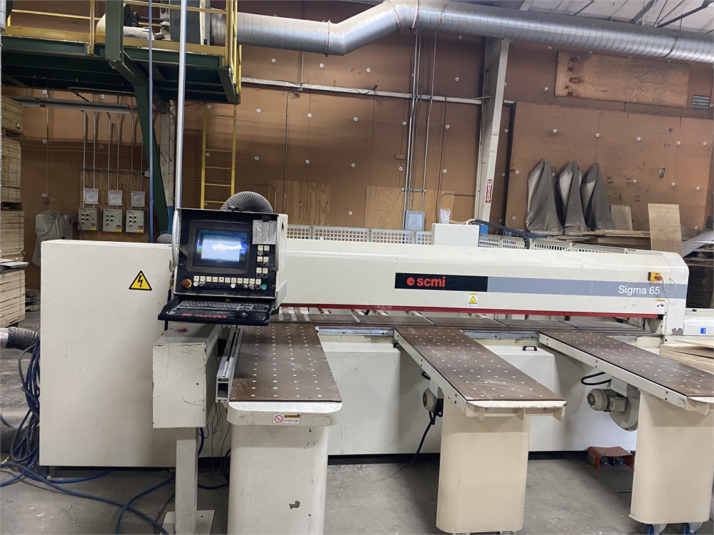 SCM GROUP "SIGMA 65C" AUTOMATIC PANEL SAW, YEAR 2000
