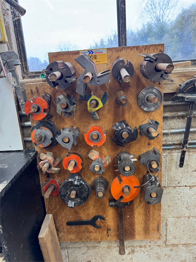 Lot of Shaper Heads 1-1/4" Bore - as pictured