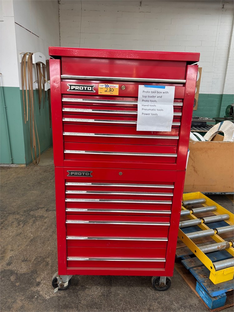 Proto Tool Box (top & bottom) Plus Contents as pictured