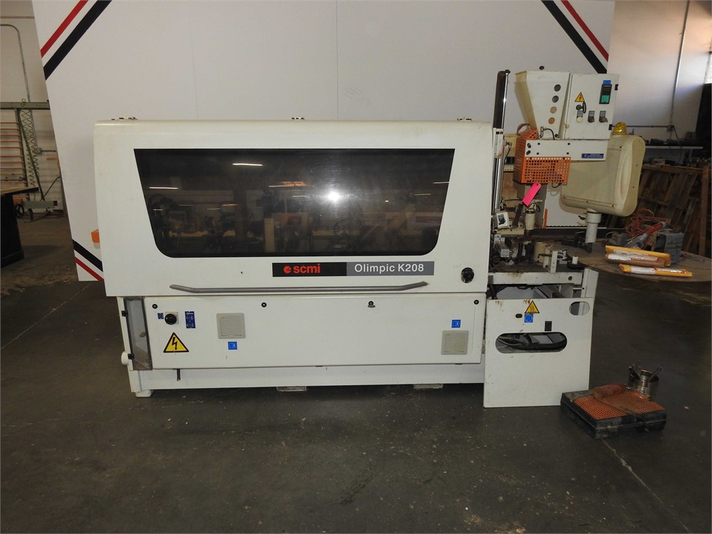 SCMI "K208E" AUTOMATIC EDGEBANDER, 2003 (SEE NOTES ON KNOWN CONDITION)