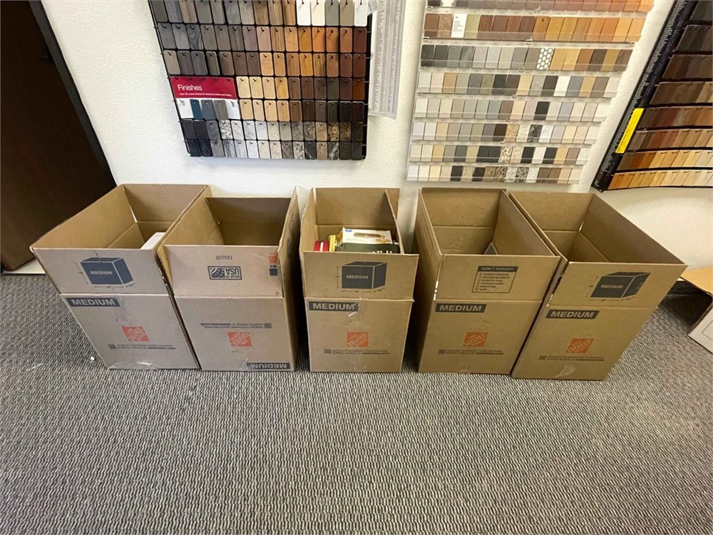 Office Supplies & Phones - (5) Boxes