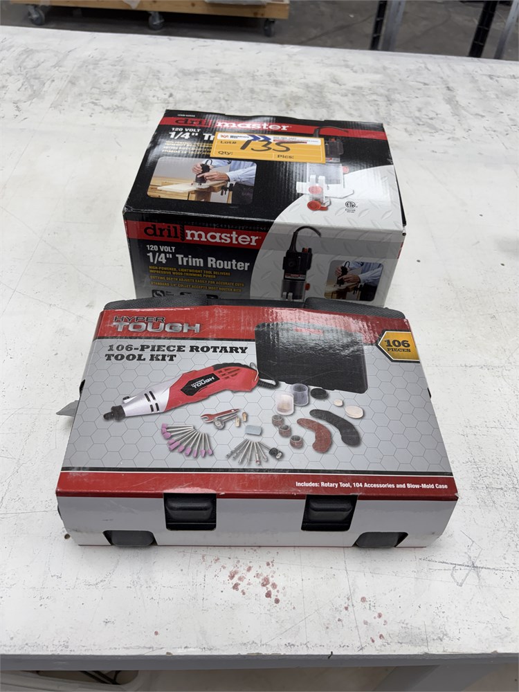 1/4" Trim Router & Rotary Tool Kit