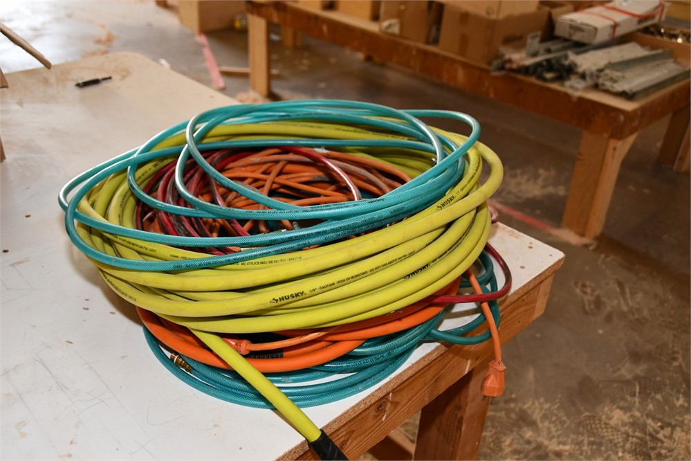 Lot of Air Hoses & Extension Cords