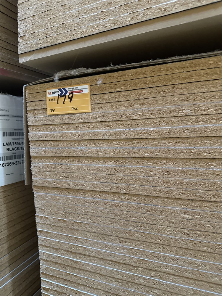 (5) Bundles of Particleboard Panels