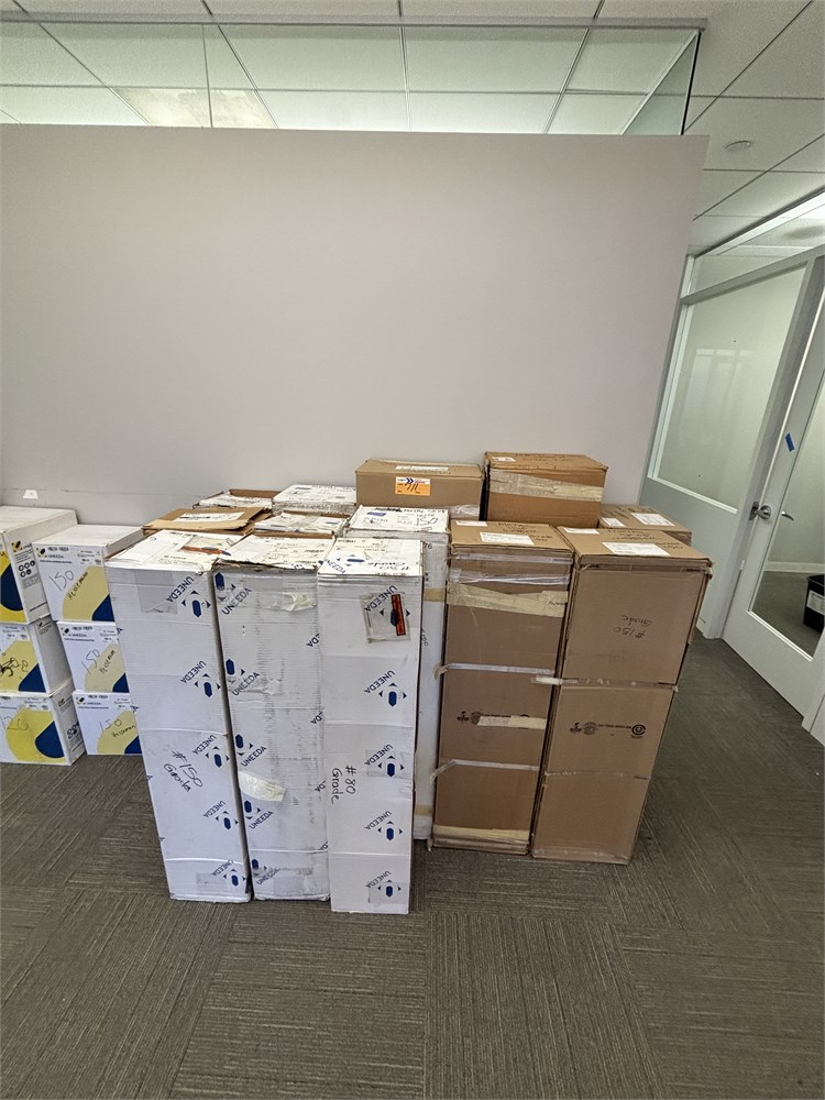 13 Boxes of Sanding Belts - Various Grits (FOR METAL)