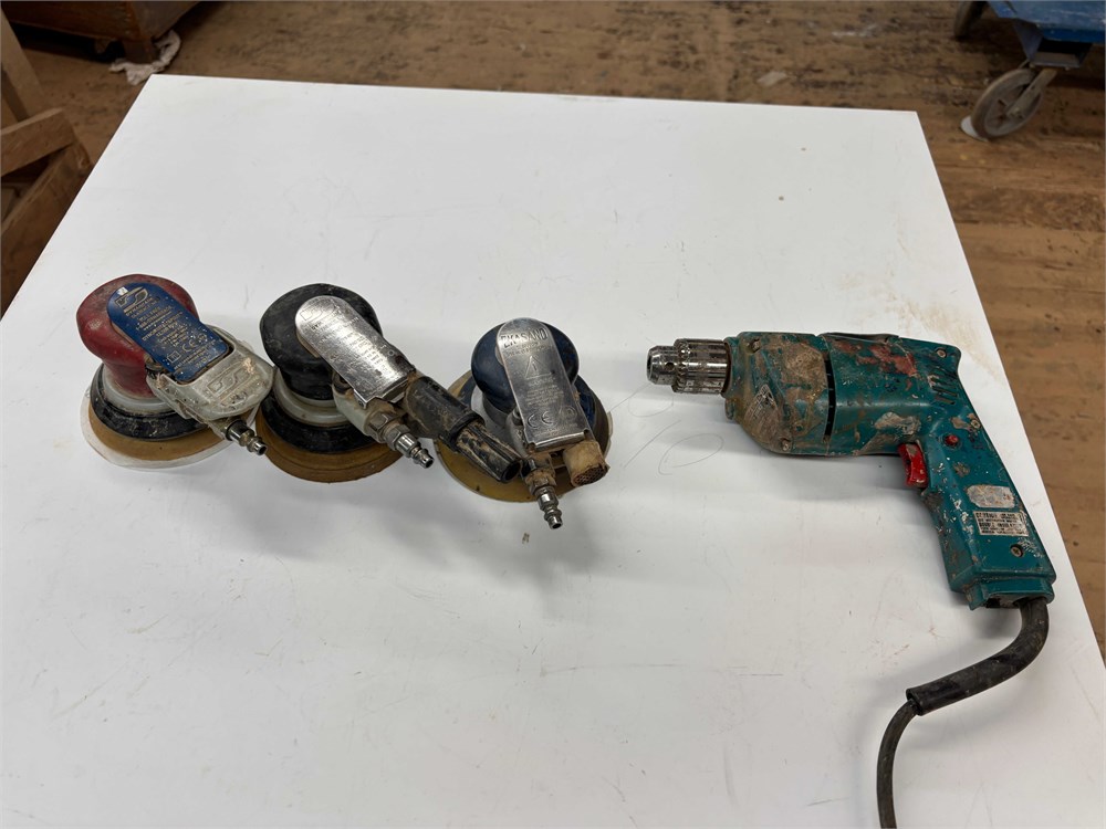 Pneumatic Sanders and Electric Drill