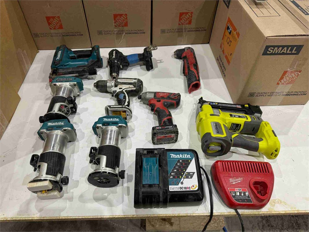 Cordless Trim Routers, Drills, & Nailers