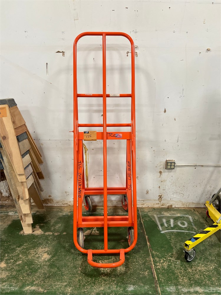 Orange Tilting Panel Cart