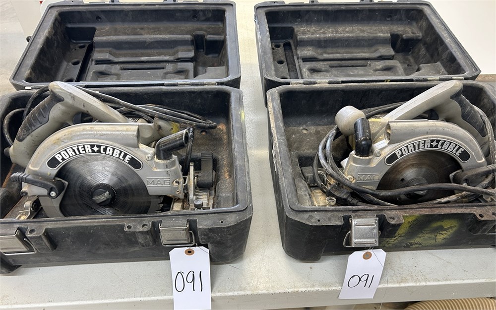 (2) Porter Cable Skil saws