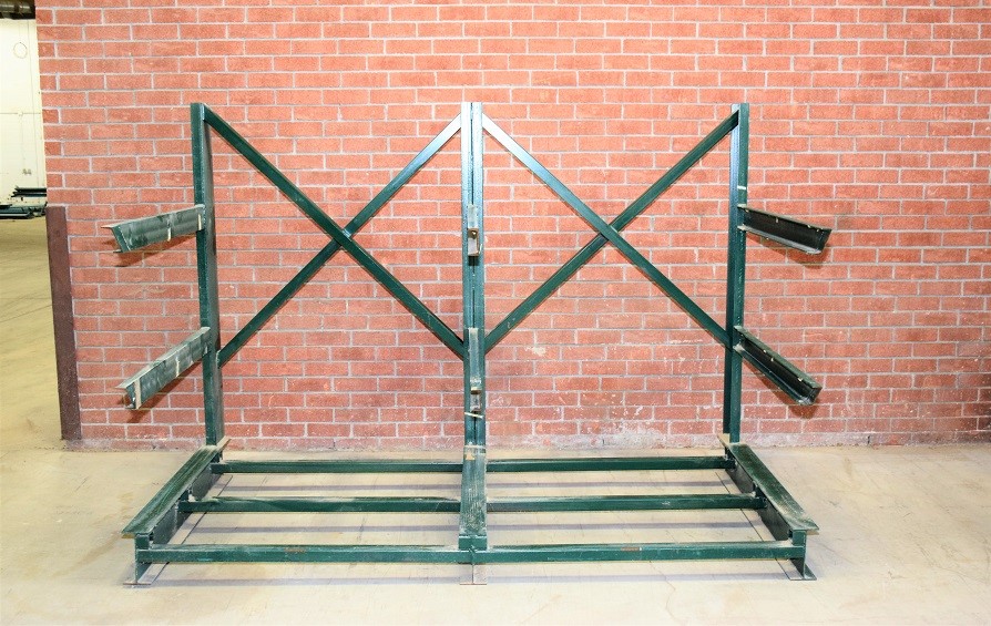 LOT# 010  CANTILEVER RACK * 98"L X 70"H X 42"L ARMS X 18" SPACE BETWEEN ARMS