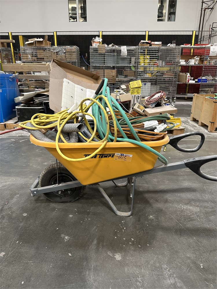 Wheelbarrow of Misc Hoses