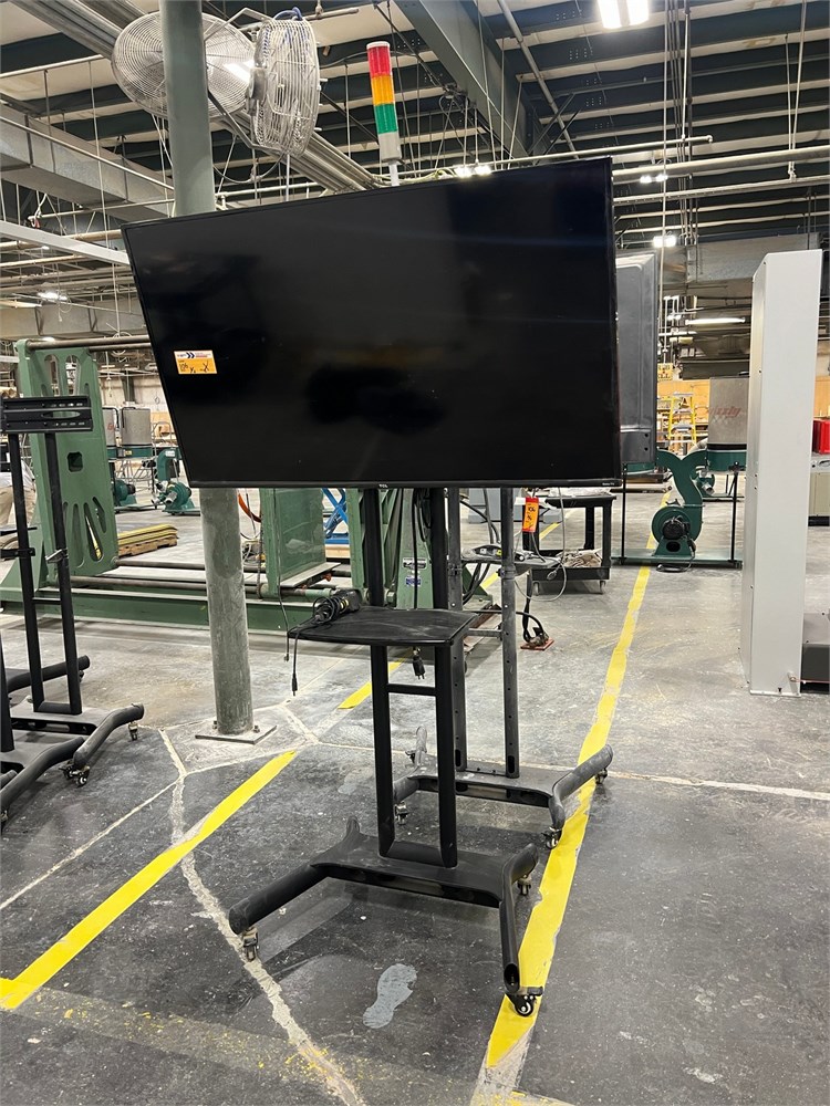 TV's & Rolling Stands - Qty (2) 50-55"