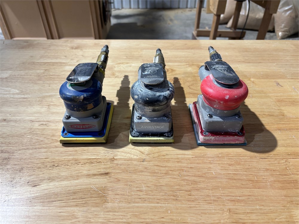 (3) Pneumatic Palm Sanders