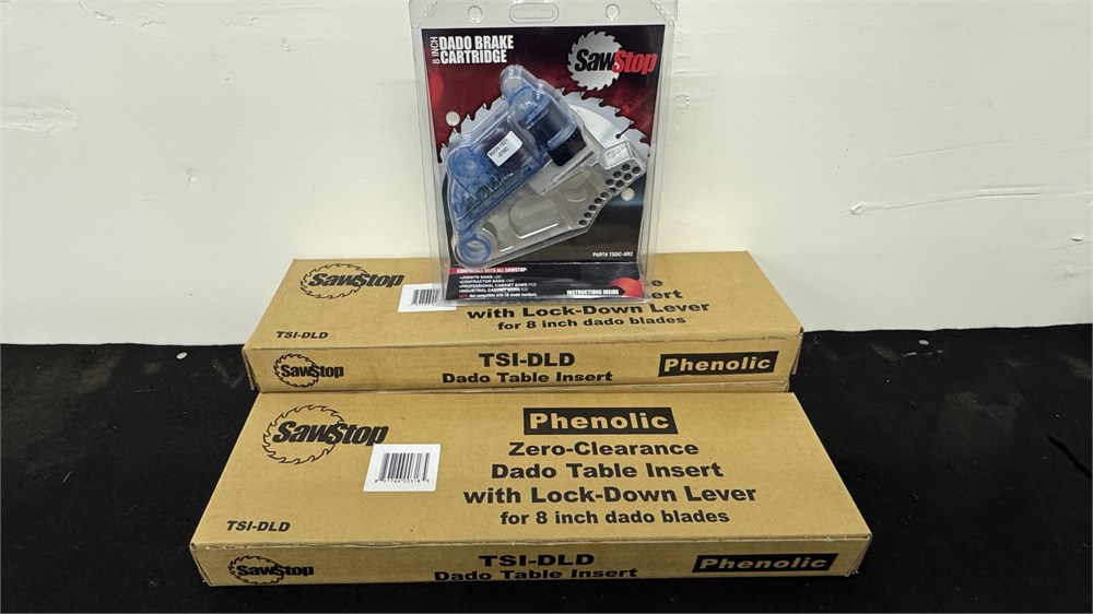 SawStop 8" Dado Brake Cartridge / Three Zero Clearance Dado Insert for 8" Dado B