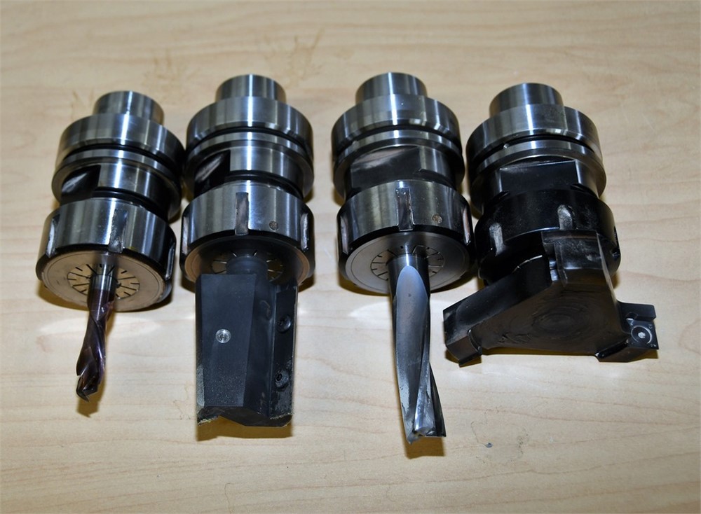 HSK 63 Tool Holders & Tooling - Qty (4) as pictured