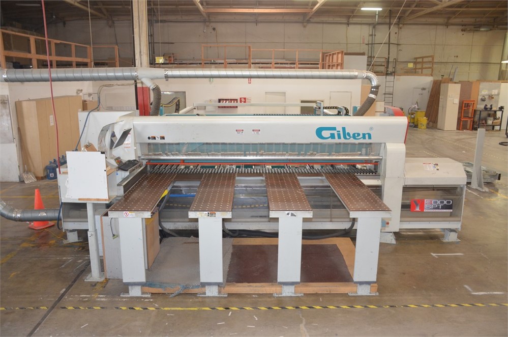 Giben "Y 3000 SPT" Rear/Side Load Beam Saw w/ moveable grippers