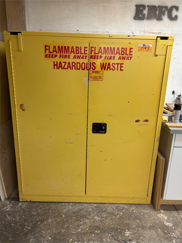 Securall "W3080" Flammable Storage Cabinet & Contents as pictured