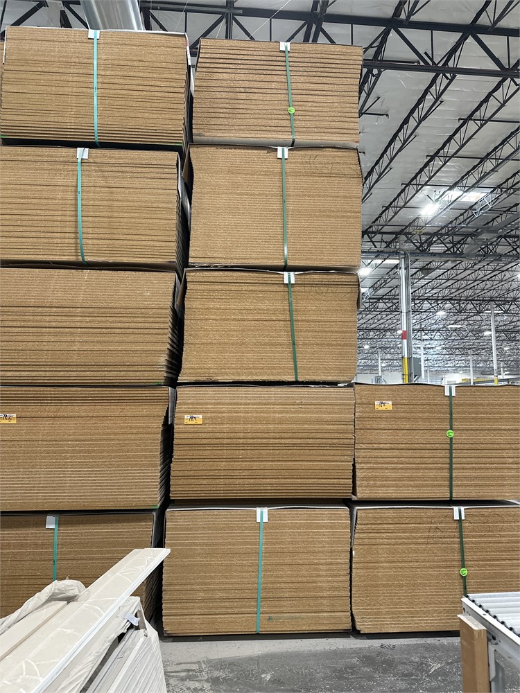 (5) Bundles of Particleboard Panels