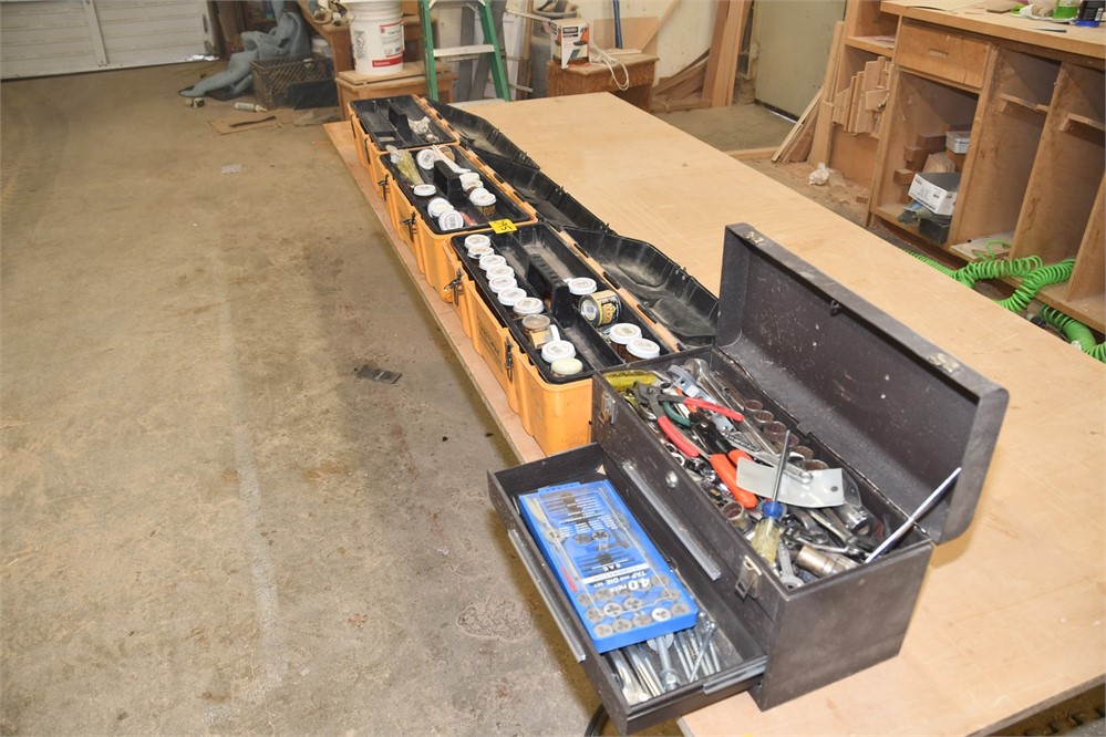 Lot of tool boxes & contents as pictured - Qty (4)