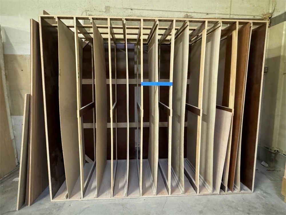 Wooden Rack with Panels