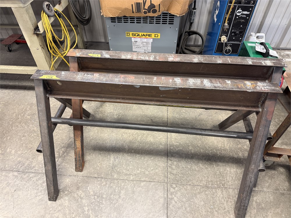 (2) Metal Sawhorses