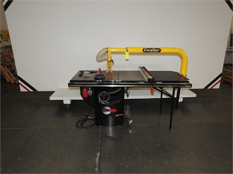 SAWSTOP "PCS175" PROFESSIONAL SERIES TABLE SAW WITH MOBILE BASE AND EXCALIBUR