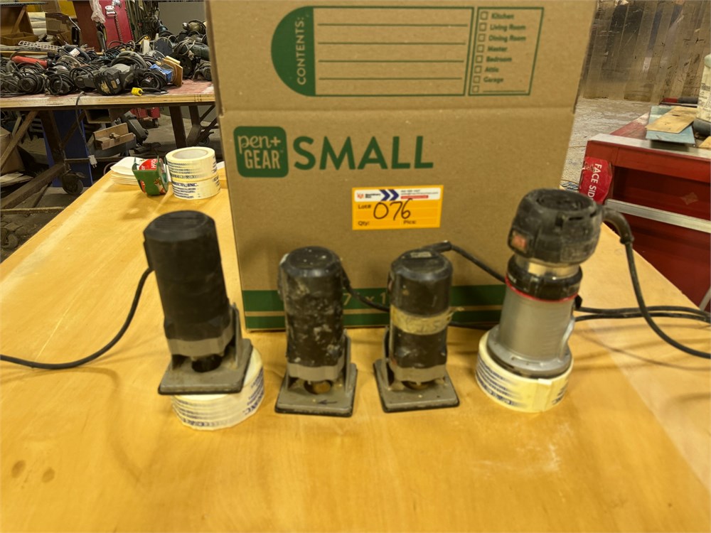 Porter Cable Trim Routers Qty. (4)