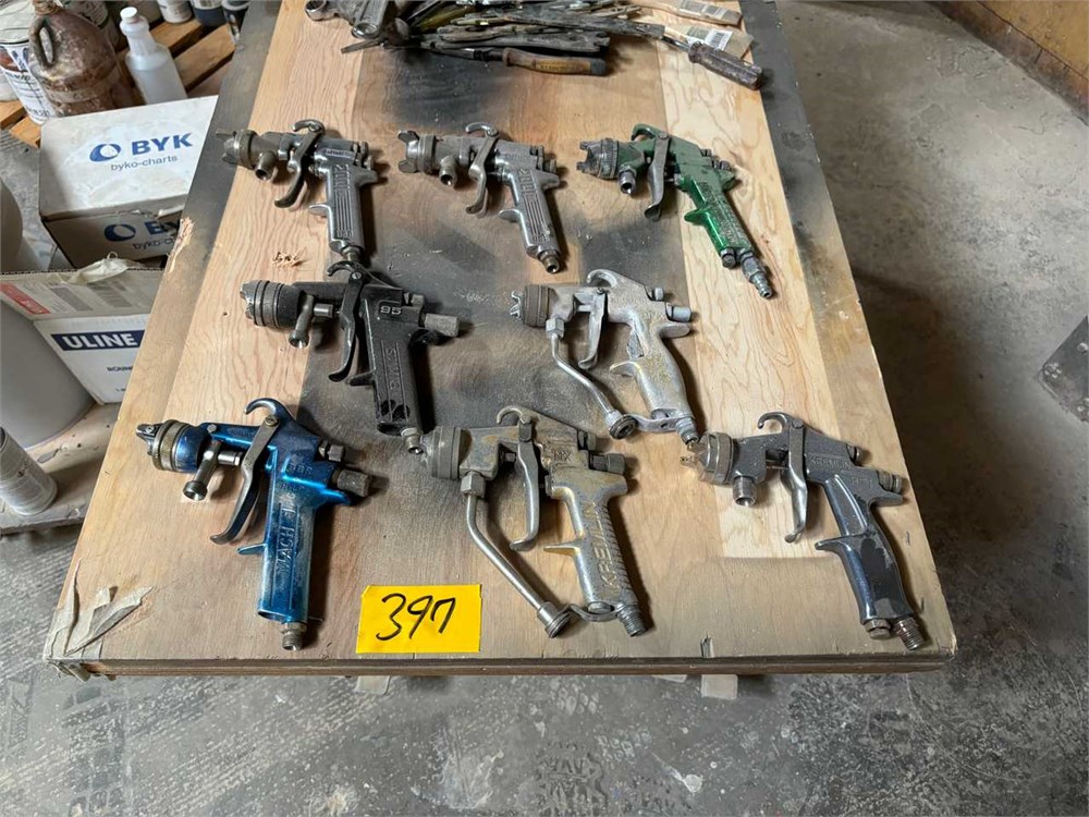 Eight (8) Spray Guns