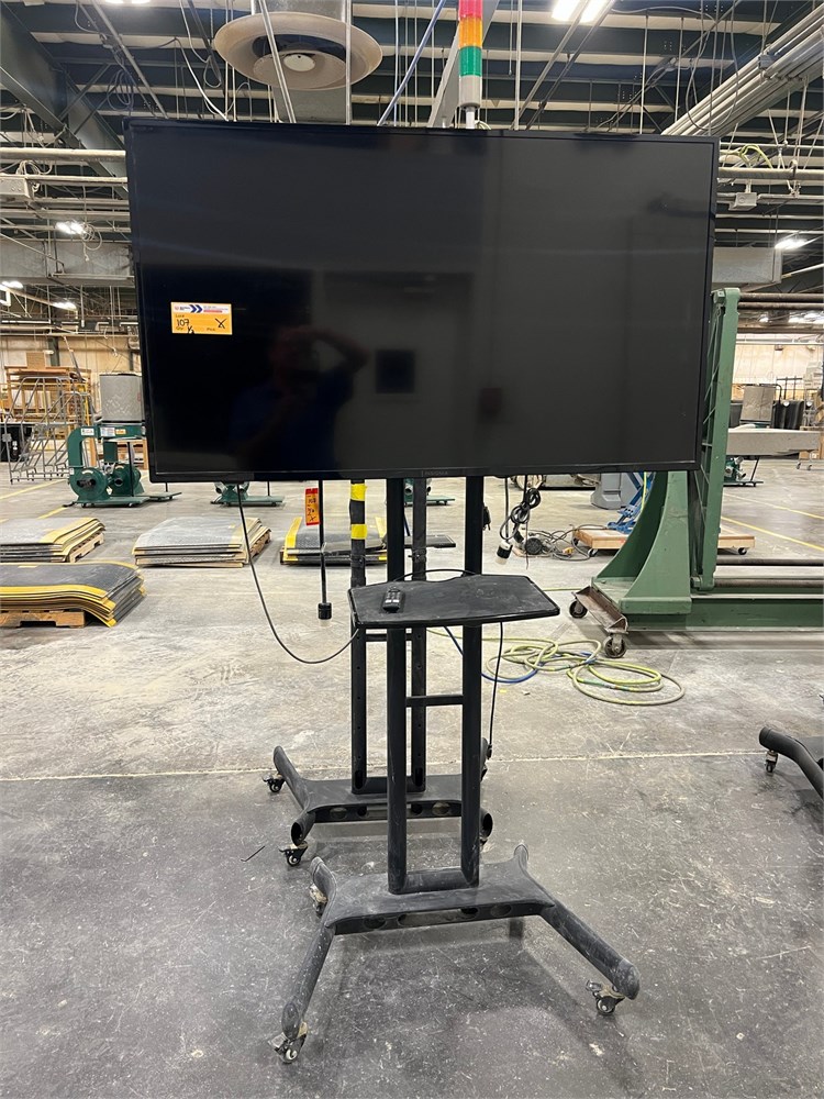 TV's & Rolling Stands - Qty (2) 50-55"