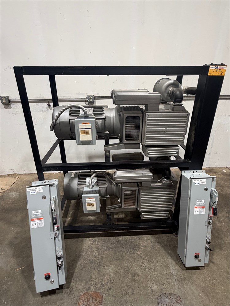 (2) Becker "VTLF 250 SK" Vacuum Pumps w/Stand