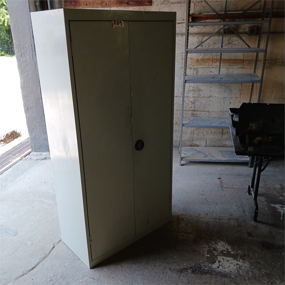 Metal Storage Cabinet with Contents included