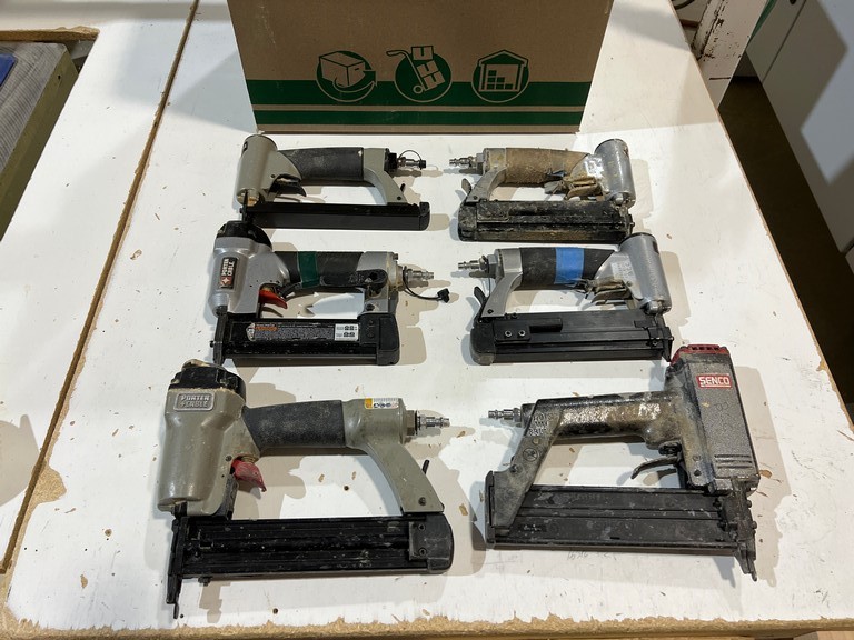 Pneumatic Staplers/Nailers - Qty (6)