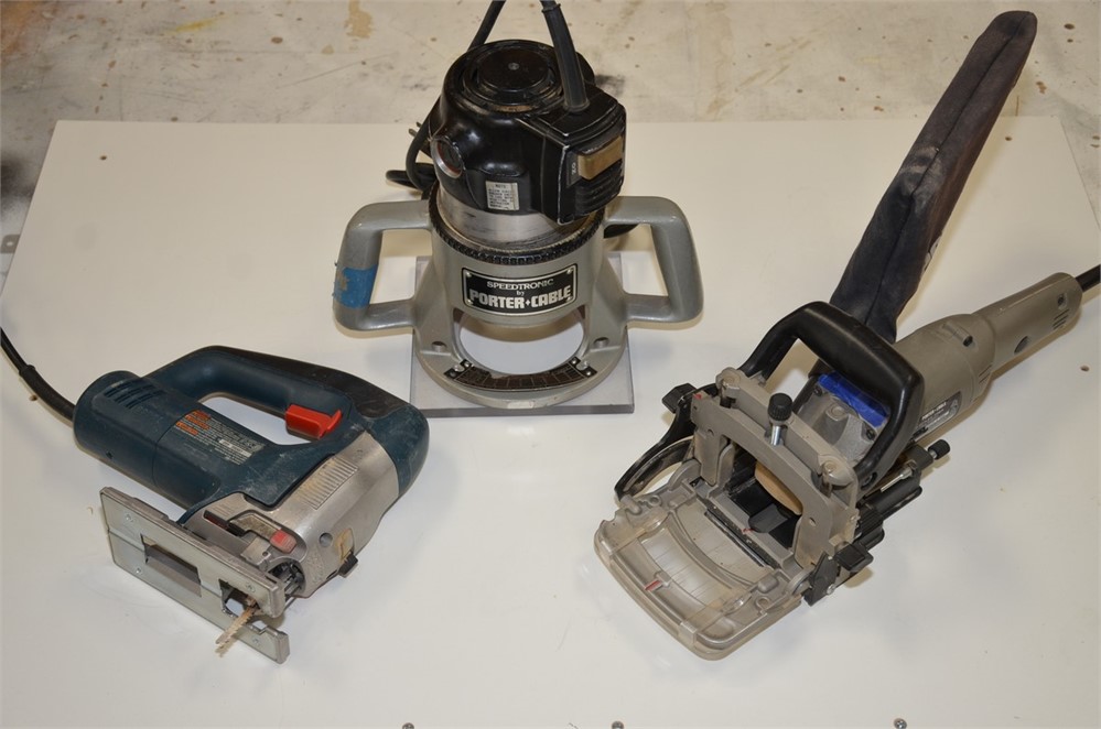 Bosch Jig Saw, P/C Router & P/C Biscuit Joiner