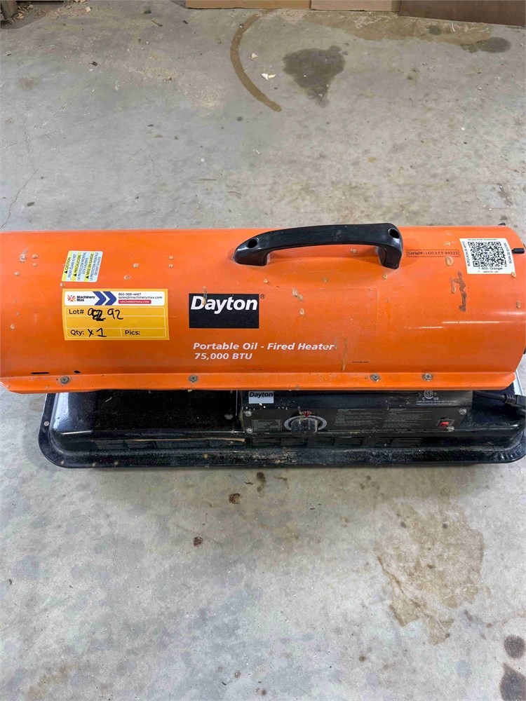 Dayton "3VE49F"  Portable Oil Fired Heater