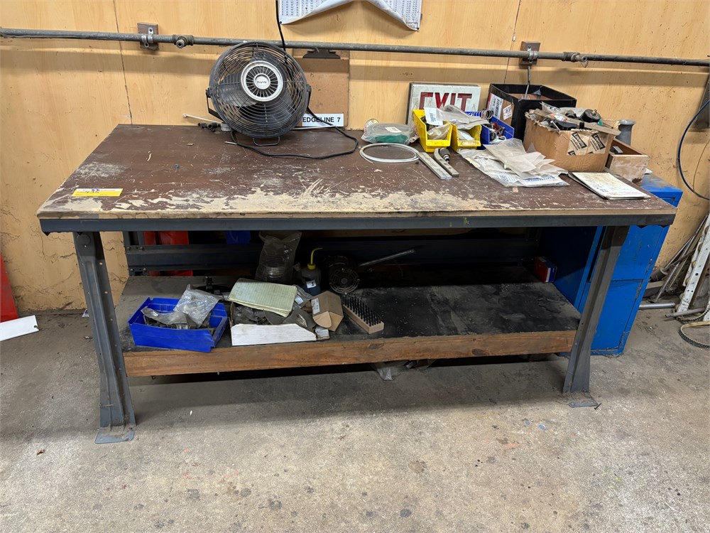 Lot of Table & Cabinets (Qty2) and contents as pictures