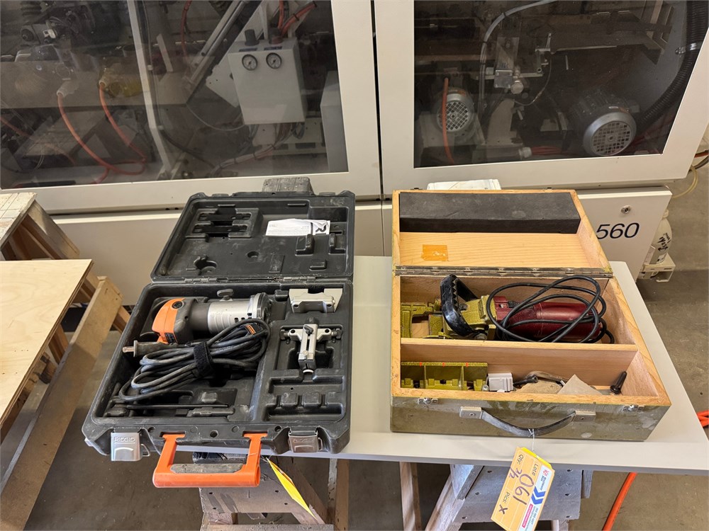 Lamello "Top 10" Joiner & Ridgid Router - as pictured