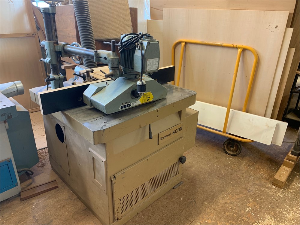 SCMI/Rockwell "T-160" Shaper with Holz Powerfeeder