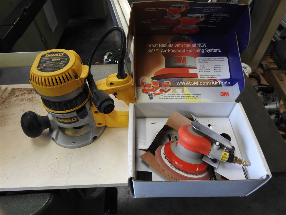 Dewalt Router and Misc. Sander with Accessories