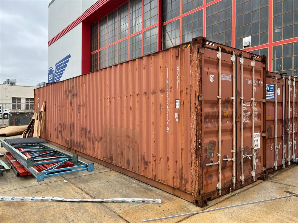 Shipping Container & Mezzanine Deck inside