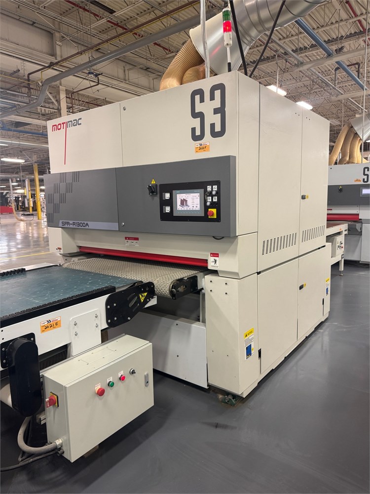 Motimac "SFR-R1300A" Wide Belt Sander- 2 Head