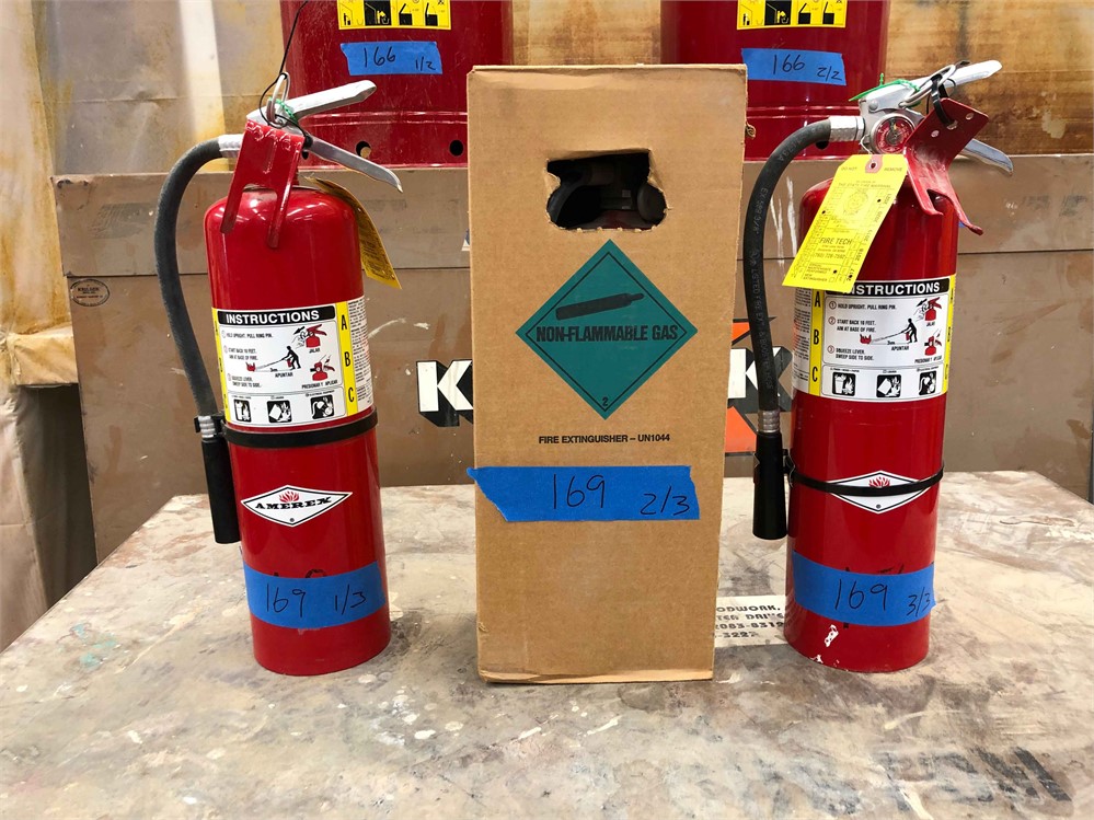 Three (3) Amerex Fire Extinguishers