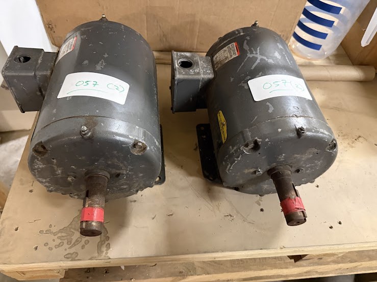 (2) Baldor Motors