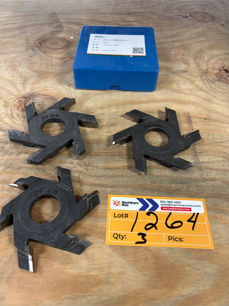 Lot of Cutter Heads - Qty (3) - as pictured