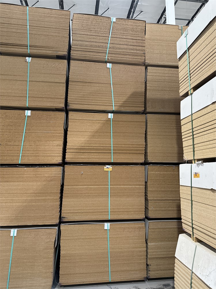 (5) Bundles of Particleboard Panels