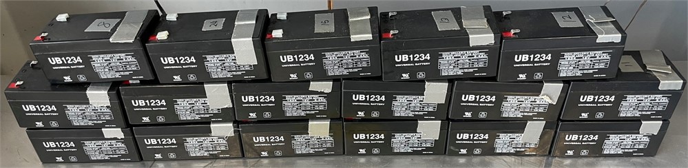 (17) Universal "UB1234" Batteries
