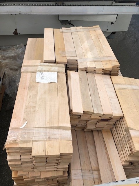 One (1) Pallet of Solid Maple Shaker Door Stiles and Rails