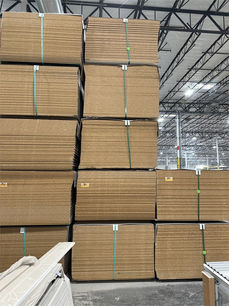 (5) Bundles of Particleboard Panels