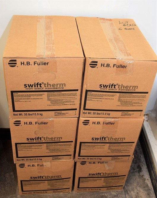 (6) BOXES OF H.B. FULLER SWIFT THERM EDGEBANDING GLUE * LOT OF 6